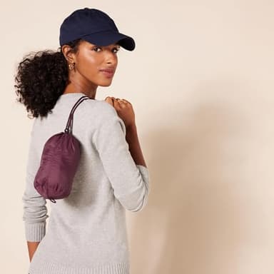 Amazon Essentials Women's Lightweight Water-Resistant Packable Puffer Vest, Burgundy, X-Large - Image 4