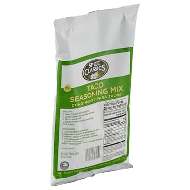 Spice Classics Taco Seasoning Mix, 9 oz (Pack of 6) - Six Individual Packets of 9 Ounce Taco Seasoning Mix for Mexican-Inspired Flavor, Ideal on Chicken, Pork, Veggies and More - Image 2