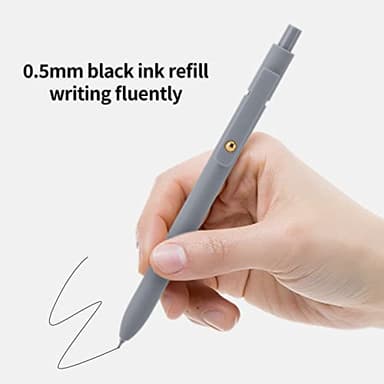 Ddaowanx Gel Pens,0.5mm Quick Dry Black Ink Pens Fine Point Smooth Writing Pens, Cute Office School Supplies Gifts for Women (24 Pcs Morandi-Black Ink) - Image 4