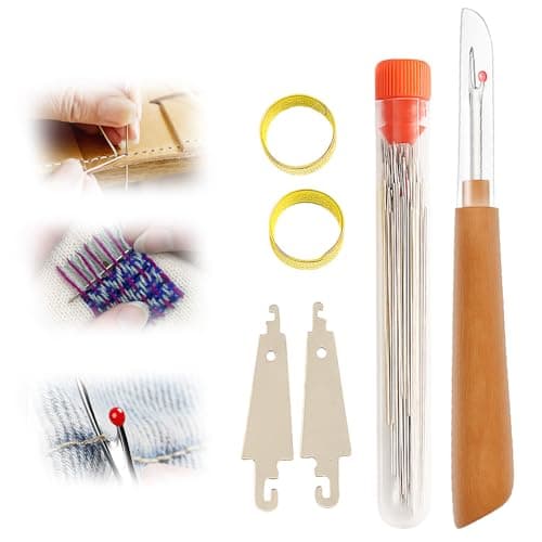 2025 New Big Eye Steel Sewing Needles Kit, 37Pcs Sewing Tool Set Fix Anything Anytime Portable Beginner-Friendly, Upgrade Needle Thread Hand DIY Embroidery Crafting Kit Tool (31Pcs) - Image 1