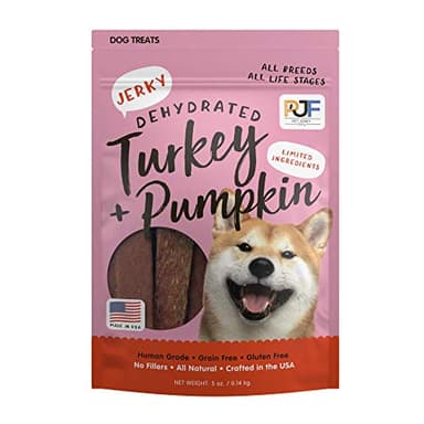 Pet Jerky Factory Premium Turkey and Pumpkin 5 oz. Dog Jerky Treats | 100% Human Grade | USA Made | High Protein | Grain Free | Limited Ingredients | No Filler | BHA-BHT Free | Soft-Tender - Image 1