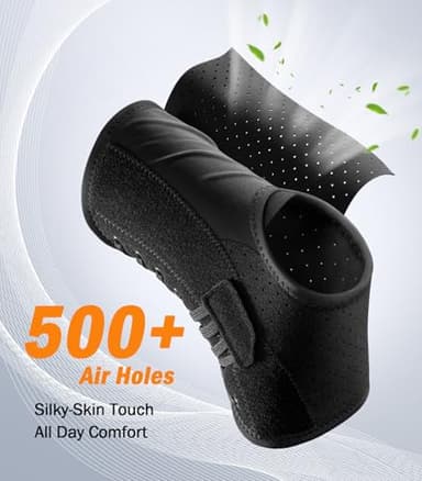 WHCOOL Slim-Fit Ankle Brace for Sprained Ankle, Quick Lace Up Ankle Support for Women Men With 2 Auto-Shaped Pads, Air Fabric Cool Ankle Stabilizer for Injury Recover, Running,Sports, M(12”-13”) - Image 4