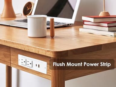 Conference Recessed Power Strip USB C Fast Charging,Furniture Recessed Outlet,Table Power Strip,Flush Mount for Side Table (White, 20W USB-C Port) - Image 7