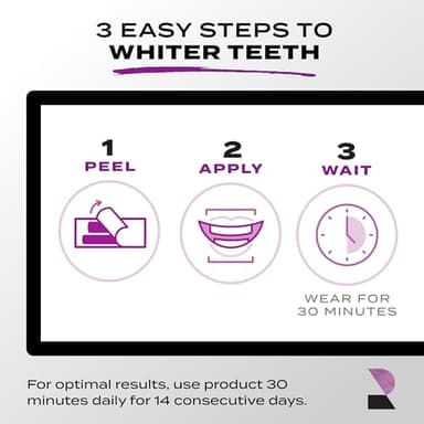 Rembrandt Teeth Whitening Strips, Gentle White, Sensitive Teeth Whitening, Gently Remove Tough Stains, Enamel-Safe, 28 Whitening Strips (14 Treatments) - Image 8