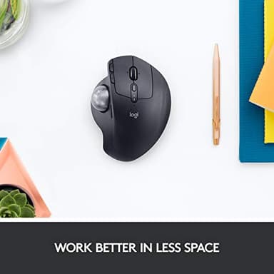 Logitech MX Ergo Wireless Trackball Mouse, Ergonomic Design, Move Content Between 2 Windows and Apple Mac Computers (Bluetooth or USB), Rechargeable - Image 8