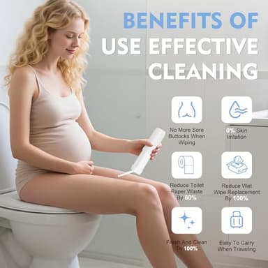 Portable Bidet, 150ml Tank, Peri Bottle for Women with 3 Pressure Modes, 1500mAh Rechargeable Battery for Travel and Postpartum Use, Small and Portable Powerful Travel Bidet - Image 2