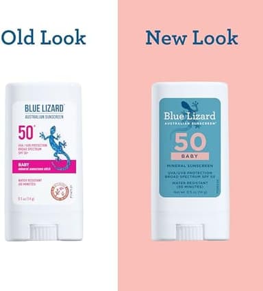 Blue Lizard BABY Mineral Sunscreen Stick with Zinc Oxide, SPF 50+, Water Resistant, UVA/UVB Protection - Easy to apply, Fragrance Free, .5 oz - Image 4