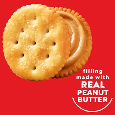 RITZ Peanut Butter Sandwich Crackers, Lunch Snacks, 20 Snack Packs (6 Crackers Per Pack) - Image 5