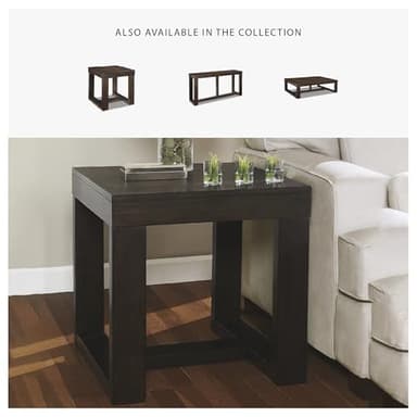 Signature Design by Ashley Watson Classic Oversized Square End Table, Dark Brown - Image 5