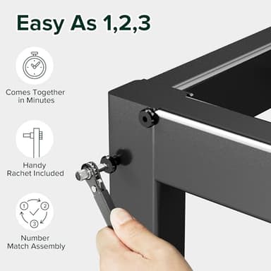 ZINUS 14 Inch Elias Metal Platform Bed Frame, Steel Support, No Box Spring Needed, Easy Assembly, Queen - Image 5