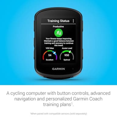 Garmin Edge 540, Compact GPS Cycling Computer with Button Controls, Targeted Adaptive Coaching, Advanced Navigation and More - Image 3