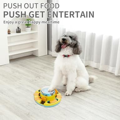 Aluckmao Dog Puzzle - Food Puzzle Toy Feeder, Treat Puzzles for Mental Stimulation (Push) - Image 2