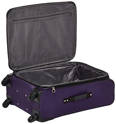 American Tourister Pop Max Softside Luggage with Spinner Wheels, Purple, 3-Piece Set (21/25/29) - Image 6
