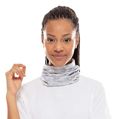 Buff CoolNet UV Neck Gaiter, UPF 50 Sun Protection, Breathable, Cooling Bandana, Versatile, Quick Dry Face Mask, Camo White, Adult Size - Image 2