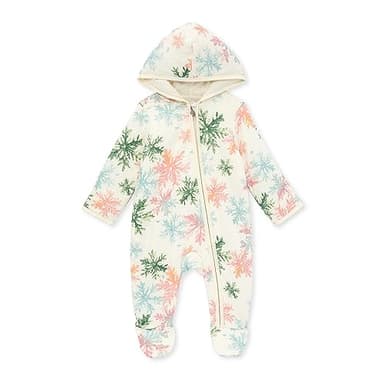 Burt's Bees Baby Girl Infant Jumpsuit - Soft, Cozy, and Breathable Fabric Newborn Essentials, Jumpsuits Made with 100% Organic Cotton for Infant Girls - Image 1