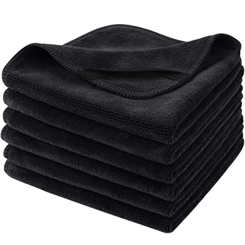 SINLAND Microfiber Facial Cloths Fast Drying Washcloth 12inch x 12inch Absorbent Face Wash Cloth Soft Makeup Remover Cloths - Image 1