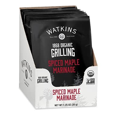 Watkins Organic Grilling Spiced Maple Marinade, 1.25 Oz each, 12 Count (Pack of 1) - Image 1