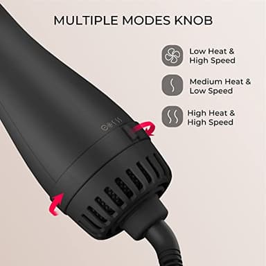 TYMO Hair Dryer Brush Blow Dryer Brush in One, 4 in 1 Ionic Hairdryer and Styler Volumizer with Oval Titanium Barrel, Hot Air Straightener for Smooth Frizz-Free Blowout, Gold - Image 6