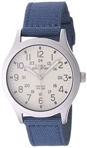Timex Unisex TW4B13800 Expedition Scout 36mm Blue/Natural Nylon Strap Watch - Image 1
