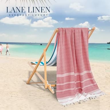 LANE LINEN Beach Towels 12 Pack, Bulk Beach Towels Oversized, Pool Towels for Adults, Pre-Washed, Sand Free Beach Towel, Fast Drying Beach Towel, 39"x71" - Beach Party - Image 5
