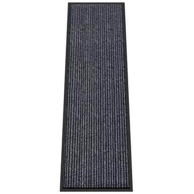 Kuyal Front Door Mat, 3'x10' Indoor Outdoor Entrance, Commercial Floor Inside Outside Entrance, Heavy Duty Durable Welcome Mat, Rubber Backing Non Slip Outdoor Mats for Entryway,Dark Gray - Image 1