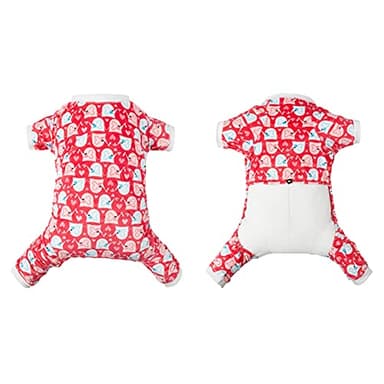 CuteBone Dog Halloween Pajamas Puppy Onesies Small Dogs Soft Pjs Coat Cat Apparel Comfy Pet Christmas Clothes Outfit Doggie Bodysuit P145L - Image 5