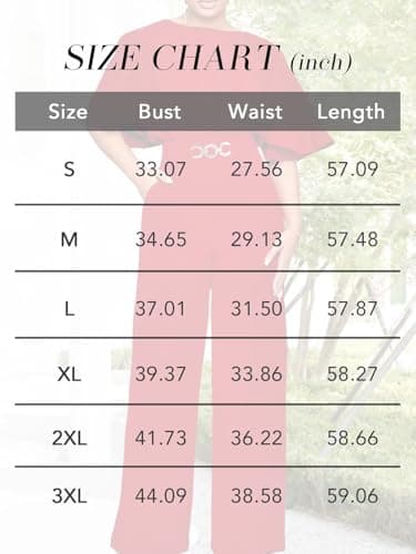 acelyn Elegant Jumpsuit for Women Dressy Sexy Plus Size Wide Leg Pant Suit One Piece Party Outfits Black XL - Image 7