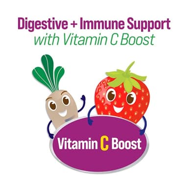 Culturelle Daily Probiotic for Kids + Veggie Fiber Gummies (Ages 3+) 30 Count Berry Flavor - Probiotics for Digestive Health & Immune Support Plus Vitamin C Kids Boost - Image 5