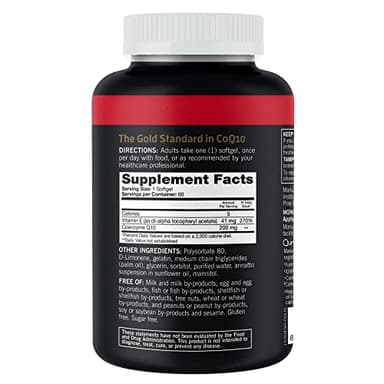 Qunol CoQ10 200mg Softgels, Ultra CoQ10 - Ultra High Absorption Coenzyme Q10 Supplements - Antioxidant Supplement for Vascular and Heart Health & Energy Production - 2 Month Supply - 60 Count - Image 10