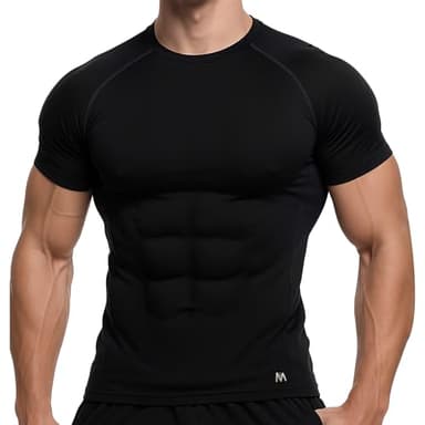 MagnaMan Men's Compression Shirts 3 - Pack: Moisture - Wicking Athletic Baselayer Tops for Men with Quick - Dry Technology, Ideal for Gym, Workout & Running - Image 3