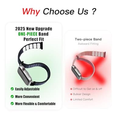 6 Pack Nylon Sport Loop Band Compatible with Apple Watch Band 38mm 40mm 41mm 42mm 44mm 45mm 46mm 49mm Women Men, Soft Adjustable Replacement Straps for iWatch Series 11 10 9 8 7 6 5 4 3 2 1 SE Ultra - Image 5