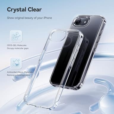 CASEKOO for iPhone 16e Case Crystal Clear, [12FT Military-Grade Protection][Never Yellow Technology] Transparent Slim Cover Women Men for iPhone 16e PhoneCase 6.1 inch, Clear - Image 2