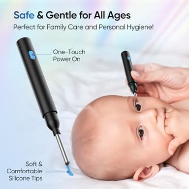 Ear Wax Removal Tool Camera with 8 Kits & 5 Ear Spoon, Ear Cleaner with Camera 1080P HD, Earwax Removal Kit with 6 LED Lights, Ear Wax Removal Kit for iOS & Android - Image 5