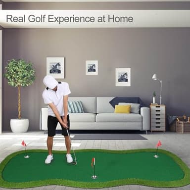 Golf Putting Green, Practice Putting Green Mat, Large Professional Golfing Training Mat for Indoor Outdoor… (Putting green-5X12ft) - Image 2