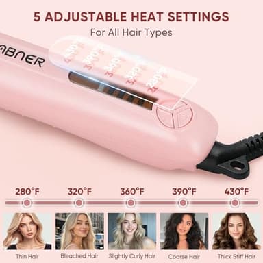 Rotating Curling Iron Set, Automatic Curling Wand for Long Hair, Easy to Use Hair Curler Get Effortless Beach Waves, 3 Sizes Ceramic Barrel 0.75" 1" 1.25" to 430°F with Home Button, Dual Voltage - Image 5