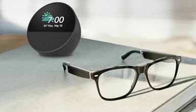 Amazon Echo Frames (newest model) + Echo Spot (newest model), Smart Glasses with Alexa, Rectangle frames in Classic Black with prescription ready lenses - Image 8