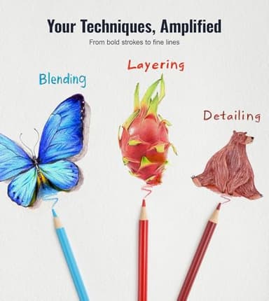 72 Pack Coloring Pencils, Colored Pencils for Adult Coloring Books with Soft Oil-Based Cores, Color Pencil Set for Sketching Blending Layering, Art Supplies for Kids Teens Adults Beginners Artists - Image 4