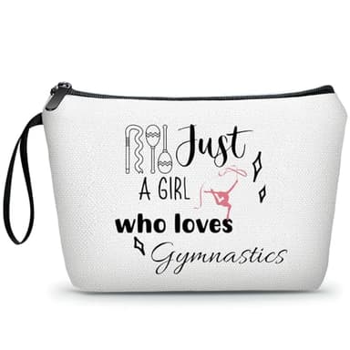 SEAMOON Inspirational Gymnastics Coach Sister Girl Birthday Lover Gifts Travel Cosmetic Makeup Bag Friends Daughter Niece - Image 1