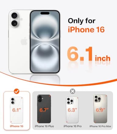 TORRAS Magnetic for iPhone 16 Case with Stand, Built-in Stand Compatible with MagSafe, 3X Military-Grade Protection, Translucent Slim Phone Case for iPhone 16 6.1'', Matte Blue - Image 2