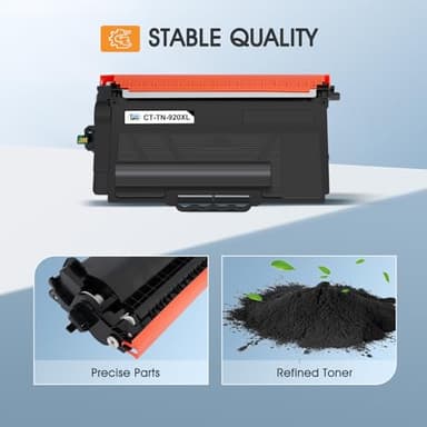 HL-L6210DW TN920 TN920XL Toner Cartridge Compatible for Brother TN920XL TN920 TN920XXL Toner for Brother Printer HL-L6210DWT HL-L5210DW HL-L5210DN HL-L5210DWT Printer Black High Yield 2 Pack - Image 4