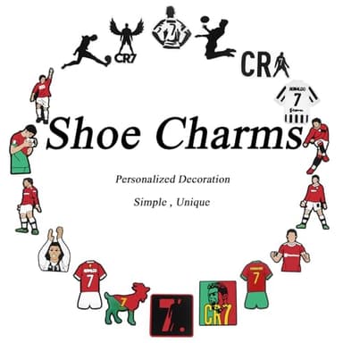 18 Pcs Sports Shoe Charms Soccer Pins Charms Football Charm Decoration for Clog - Image 2