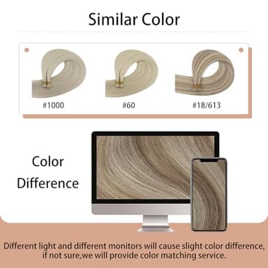 Full Shine Genius Weft Hair Extensions Hand Tied Hair Extensions 60G Human Hair Weft Extensions Sew In Color Balayage Brown To Light Blonde Mix Brown Weave Bundles 24 Inch - Image 6