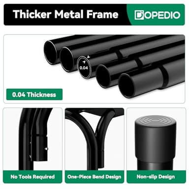 Elevated Dog Bed Raised Outdoor Dog Cot for Extra Large Dogs, Installation Requires No Tools, Frame with Washable Cooling Breathable Mesh Anti-Slip Feet, Indoor Pet Bed, Grey, 48.8 Inches - Image 3