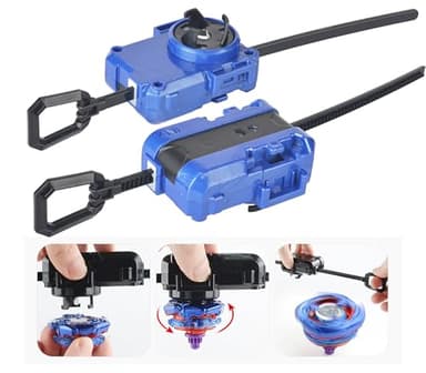 ASVEXKW Battling Set, Spinninning Top Burst Boy Combat Battling Game Set, Spinning & Launchers, Greats Birthday Gift for Boys, 8 & 10 Spinning Tops (08) - Image 7