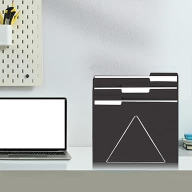 File Folder, RAZCC 150 Pack 1/3 Cut Tab File Folders Letter Size, Black Folders for Dcouments, Folders with Tab Great for Organizing and Easy File Storage - Image 7