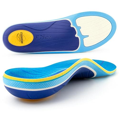 PCSsole Plantar Fasciitis Relief Sport Insoles Inserts - High Arch Support Inserts for Basketball, Athletics, Running - Reduce Fatigue, Prevent Injuries, Improved Explosiveness - for Men & Women - Image 1