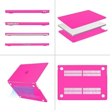 MOSISO Compatible with MacBook Air 13 inch Case 2026 2025 2024 2023 2022 Release M4 A3240 M3 A3113 M2 A2681, Plastic Hard Shell Cover Compatible with MacBook Air 13.6 inch Case, Bright Rose - Image 6