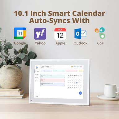 Dragon Touch 10.1 inch Digital Calendar Chore Chart – Interactive Touchscreen, Smart Family Planner, Hearth Display Desk Digital Calendar Seamless Scheduling - Image 2