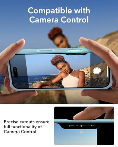 ESR for iPhone 16 Case, Military-Grade Protection with Shock-Absorbing Corners, Scratch-Resistant and Anti-Yellowing Acrylic Back, Slim Protective Phone Case, Air-Armor Series, New Clear Green - Image 8