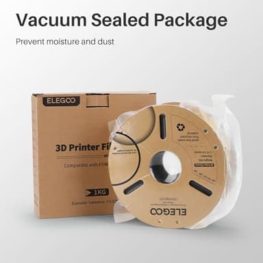 ELEGOO PLA Filament 1.75mm Marble 1KG, 3D Printer Filament Dimensional Accuracy +/- 0.02mm, 1kg Cardboard Spool(2.2lbs) 3D Printing Filament Fits for Most FDM 3D Printers - Image 5
